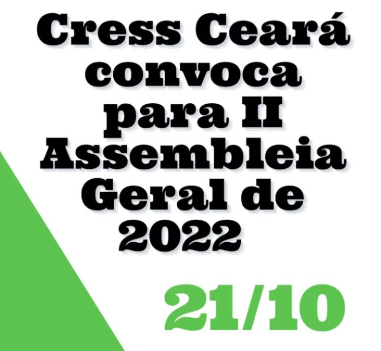 15 de junho - CRESS-RJ convoca Assembleia Geral Ordinária - CRESS
